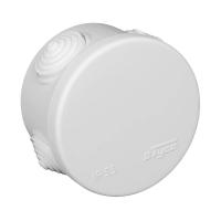 Коробка распаячная TYCO, 67020, для о/п (4 универсальных ввода), D= 70 мм, Н = 50 мм, серая