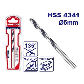 ETDB310602 - EMTOP Сверло по металлу HSS, 6мм