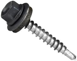 Шурупы кровельные оцинкованные 4,8*38 RAL7024 NURMAX пачка
