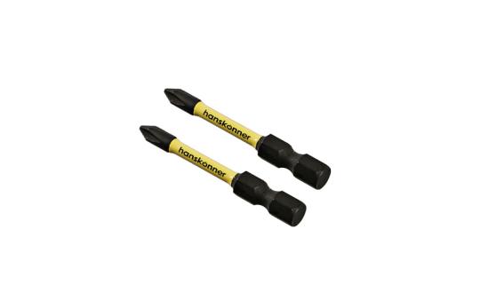 HPH1-50-2T Биты PH1x50мм, ImpactPower, торсионные, 2шт, Hanskonner