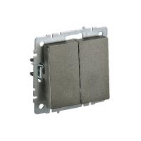 Выключатель 2-кл. 10А б/рамки IEK 