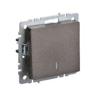 Выключатель 1-кл. с индикацией 10А б/рамки IEK 