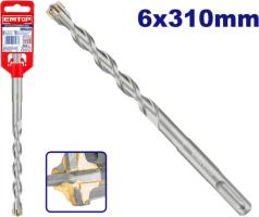 EHDR220605 - EMTOP Бур крестовой SDS Plus, 6 X 310мм