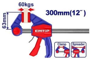 ECLPQ60201 - EMTOP Струбцина тип пистолет 63х300мм