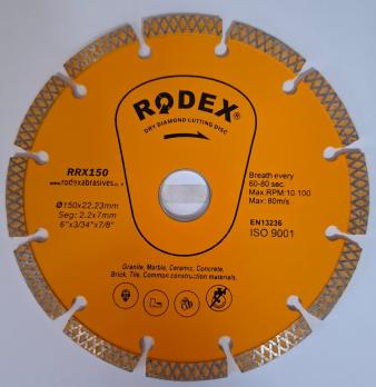 Диск алмазный сегментный RODEX 150мм RRX150