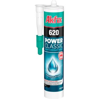 Клей каучуковый монтажный Akfix 620 power classic 310 мл GA620