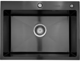 Кухонная мойка SMARTECH 45х65х23 см, нержавеющая сталь, черный