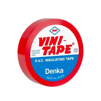 Изолента VINI TAPE ПВХ красная, 10 м х 18 мм