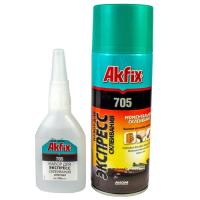 Клей двухкомпонентный 400мл+100гр Akfix 705 GA065B