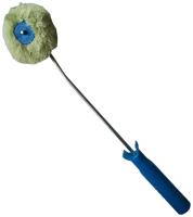 Валик угловой TULEX 2020100 малярный в сборе, полиакрил, ручка 390мм, ворс 18мм, бюгель 6мм, 100мм