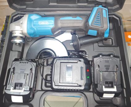 УШМ аккумуляторная 125мм TASKO (BL) 2 аккум.