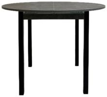 Раздвижной стол Stulshop РИМ, 90х90x75 см, ЛДСП 16мм, опора 40х40мм, железный камень, черный