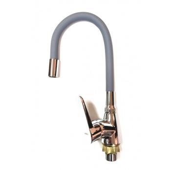 Смеситель для кухни DIONIS DUB4-KG-301 серый 