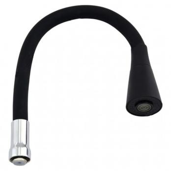 Гусак гибкий каучук черный  BADR-24 