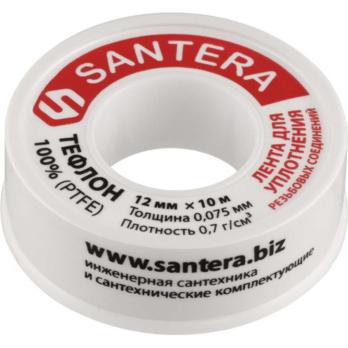 Фум-лента SANTERA для уплотнения резьбовых соединений 12 мм х 10 м