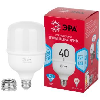Лампа светодиодная POWER ЭРА RED LINE LED T100-40W-4000-E27/E40 R 40Вт колокол нейтральный белый све