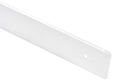 Планка торцевая для столешницы универсальная 38мм, белая, алюминий