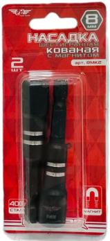 Насадка шестигранная кованая с магнитом, 8 мм Total Tools, 2шт 