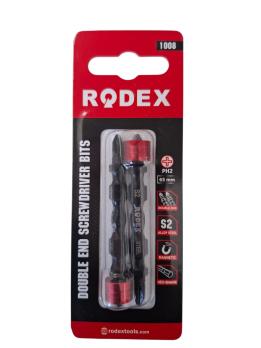 Бита двухсторонняя с магнитом Rodex BTS3065, PH2х65 мм, S2, 2шт