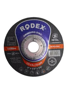 Диск шлифовальный по металлу 125х6х22мм Rodex SRS6125 