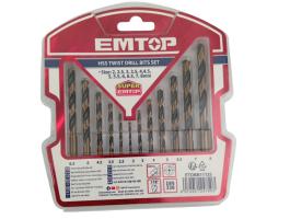 ETDBB11125 - EMTOP Набор сверл HSS,12 шт