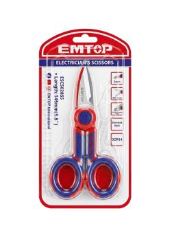 ESCS02855 - EMTOP Ножницы электрика, 145mm