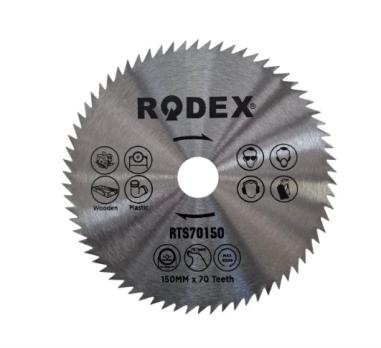 Диск по дереву с крупными зубьями 150мм*T70 22,2мм RTS70150 RODEX
