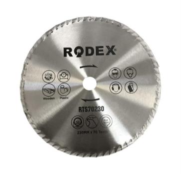 Диск по дереву Rodex 230мм х70 зубьев RTS70230