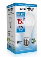 Светодиодная (LED) Лампа Smartbuy-A60-15W/6000/E27 (SBL-A60-15-60K-E27)