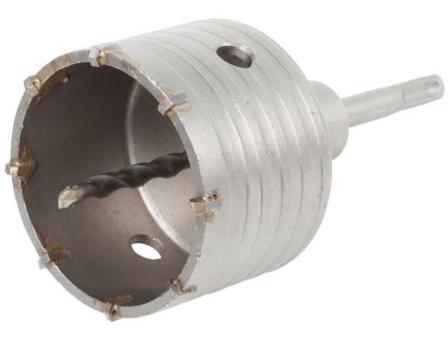 Коронка полая по бетону SDS+ d82мм GEPARD (GP2150-82) (сверло корончатое, коронка буровая)