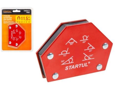 Угольник магнитный для сварки 11,5кг STARTUL PROFI (ST8540-11) (струбцина магнитная)
