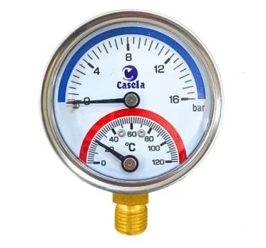 Термоманометр CASELA CVTML141063 16 bar 0-120 °C 1/4