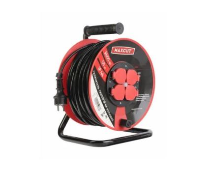 Удлинитель электрический 50 м 4 роз. Total Tools ECRZ 325-50 ПВС 3х2,5 IP44 катушка пластик