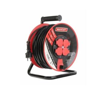 Удлинитель электрический 20 м 4 роз. Total Tools ECRZ 325-20 ПВС 3х2,5 IP44 катушка пластик