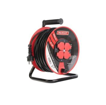 Удлинитель электрический 20 м 4 роз. Total Tools ECRZ 315-20 ПВС 3х1,5 IP44 катушка пластик