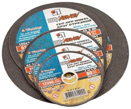 ОТРЕЗНОЙ АБР. LUGA 150*1.4*22.23 A 40 S BF PG 80 МЕТ. + НЕРЖ.EX 