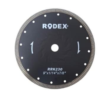 Алмазный диск супертонкий отрезной многоцелевой 230х1.6х22.23 Rodex RRK230