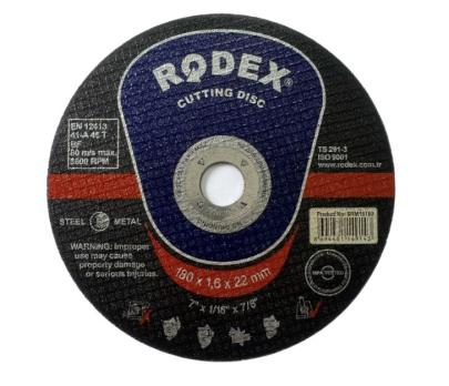 Диск отрезной по металлу RODEX 180х1.6х22мм SRM16180