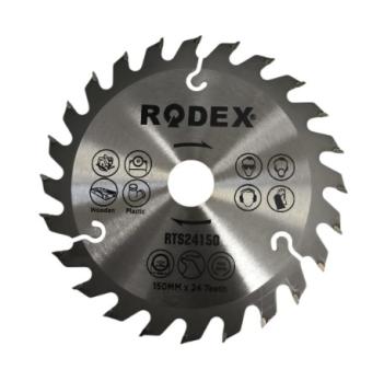 Диск по дереву Rodex 150мм х24 зубьев RTS24150