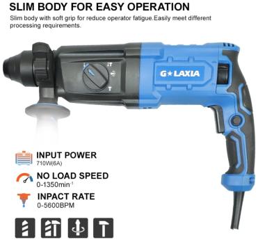 Перфоратор SDS PLUS 24 мм, 710 Вт, 58101 Galaxia 