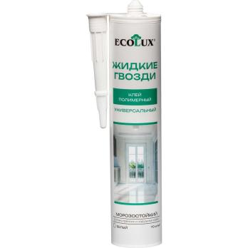 Жидкие гвозди клей полимерный Ecolux белый 290 мл 