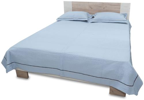 Спальный гарнитур Best кровать 1,6 м дуб крафт белый, дуб краф серый