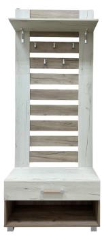 Прихожая NORD 06 Вешалка 800 мм дуб крафт серый, дуб крафт белый 