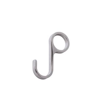 Крючок несъемный S-образный для трубы 16мм