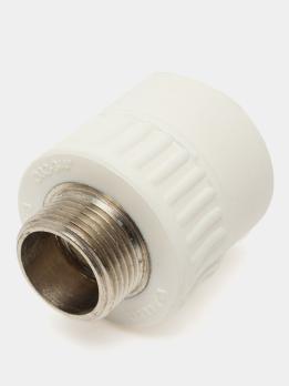 Адаптер ППР с нар.рез. белый 32x3/4