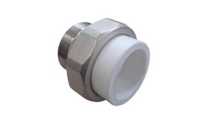 Муфта разъемная ППР с нар. рез. белый 40x1 1/2