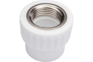 Адаптер ППР с вн.рез. белый 32x1