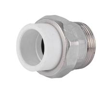 Муфта разъемная ППР с нар. рез. белый 25х1