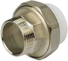 Муфта разъемная ППР с нар. рез. белый 32x1