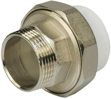 Муфта разъемная ППР с нар. рез. белый 32x1